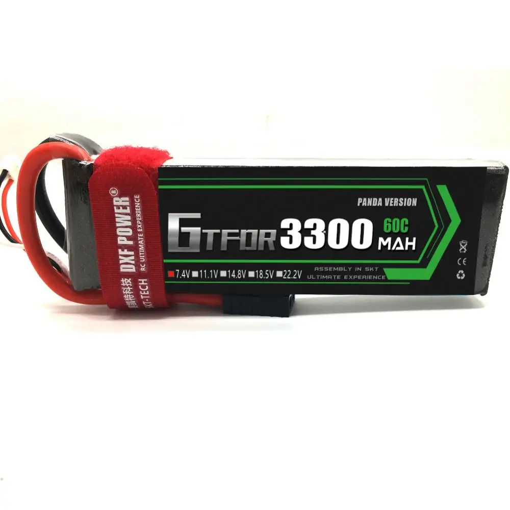 GTFDR RC LiPo Battery Power 2S 7 4 V 3300mAh 60C для радиоуправляемого вертолета квадрокоптера дрона