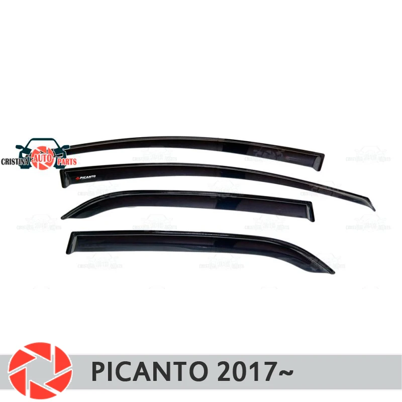 Дефлектор окна для Kia Picanto 2017 ~ дефлектор от дождя защита грязи Стайлинг