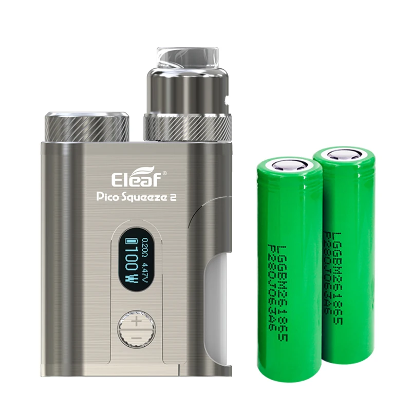 Аутентичные Eleaf Пико сжималка 2 Squonk комплект с 100 Вт Коралл RDA 4000 мА/ч Распылитель 8