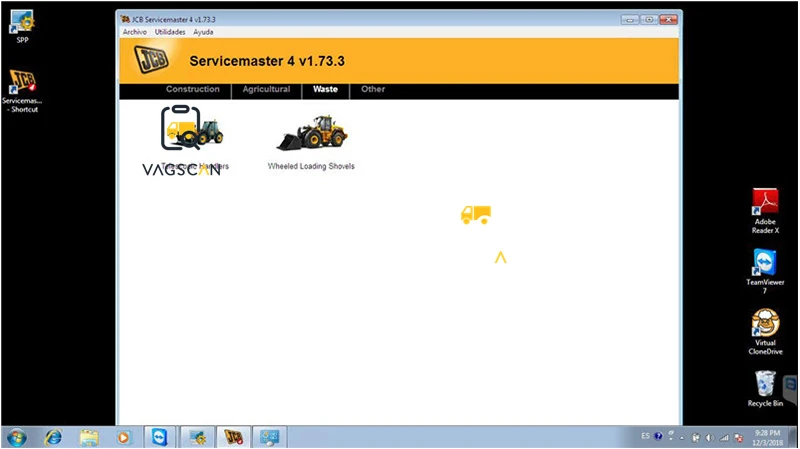 Servicemaster 4 V1.73.3 диагностическое программное обеспечение для экскаватора JCB ServiceMaster