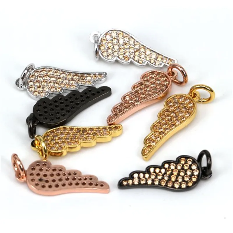 

Fashion Micro Pave Angel Wing Pendant CZ Angel Wing Charm Angel Wing Necklace Bracelet Hand Chain