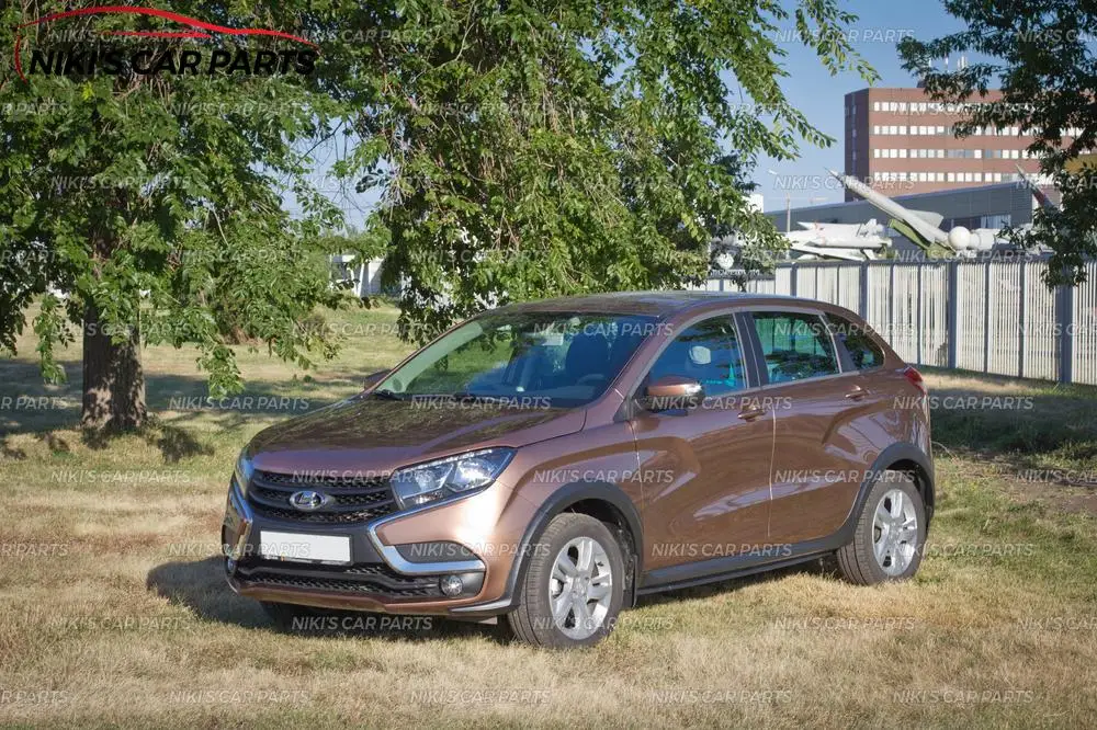 Кросс-боди комплект для Lada X-Ray-расширители крылья и боковые юбки 1 комплект/10 шт. пластик ABS защита отделка Чехлы для автомобиля