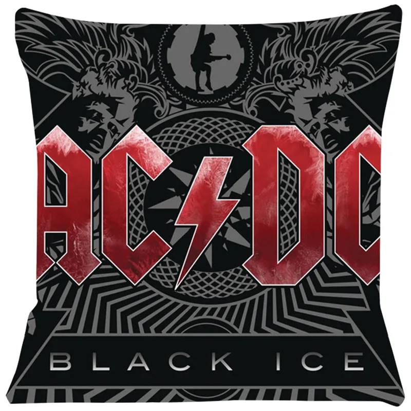 ACDC рок группа Наволочка декоративная наволочка квадратное сиденье стула автомобиля наволочка диванная подушка домашний текстиль SJ54