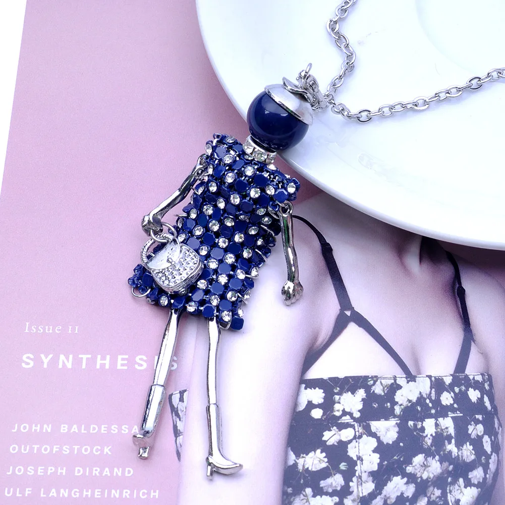 Lureme Трендовое танцевальное Кукольное ожерелье ручной работы в стиле Парижа