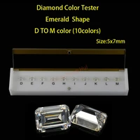 rectangle shape d to m white color cubic zirconia stone diamond grade color tester tools