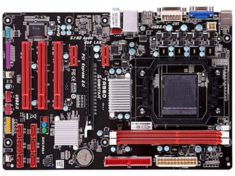 Для BIOSTAR TA960 оригинальная б/у настольная материнская плата 760G разъем AM3 + DDR3 32G SATA2