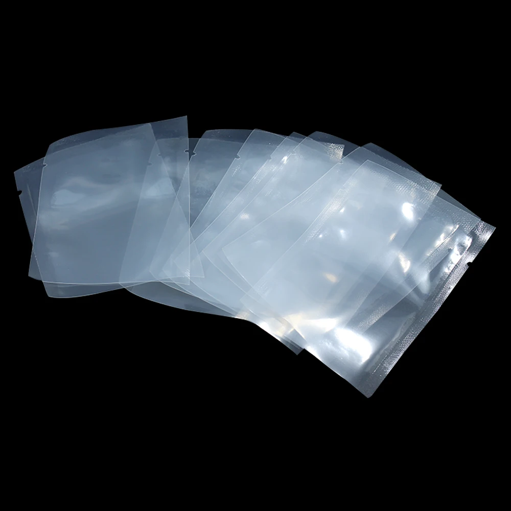 

100Pcs 13 Sizes Clear Nylon Open Top Plastic Bags Heat Seal Vacuum Bag Candy Chocolate Storage Package Bag for Kitchen Supplies