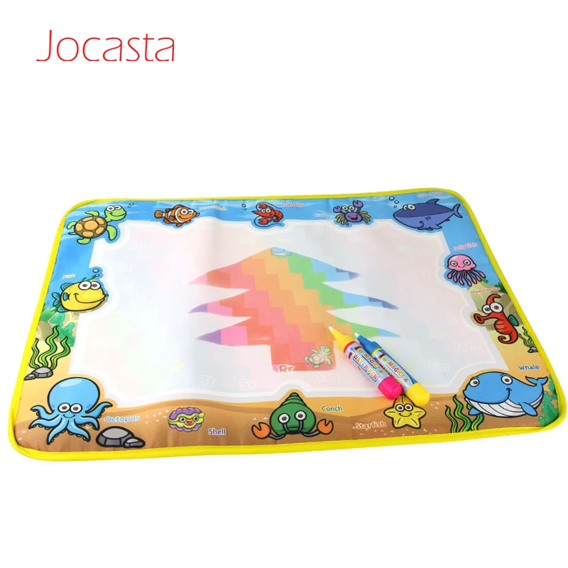 

50*36cm New Doodle Children's Drawing Toy Mat Water Drawing Mat & 2 Water Drawing Pens Coloring Painting Board Educational Toys