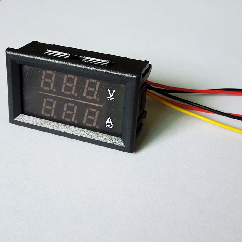 YB27VA DC0 100V/100A DC измеритель напряжения Амперметр Вольтметр СВЕТОДИОДНЫЙ Цифровой