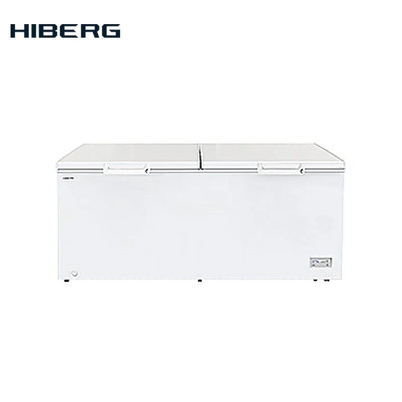 Морозильный ларь HIBERG PF 79L2W, обьем 708 л, 2 крышки. 2 корзины, ножки колесики, электронное управление