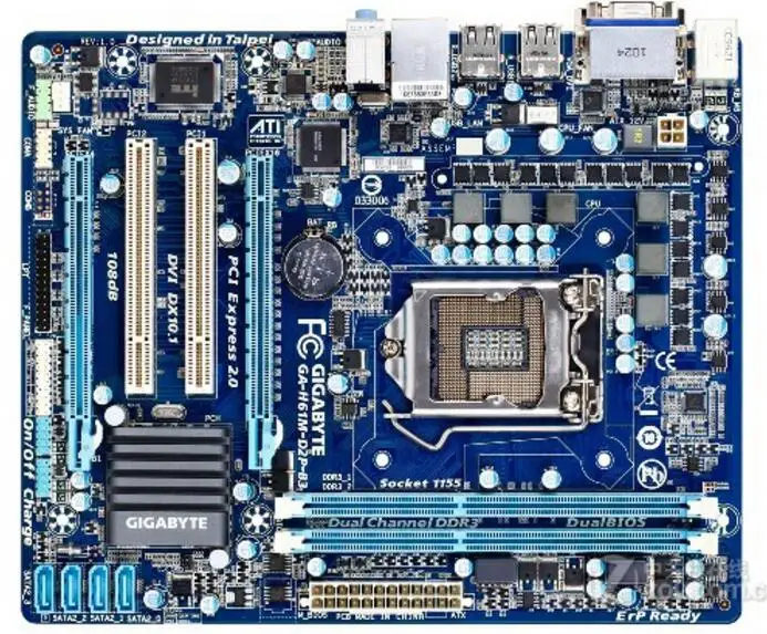 Материнская плата для Gigabyte оригинальная б/у настольного ПК с сокетом LGA 1155 DDR3 H61