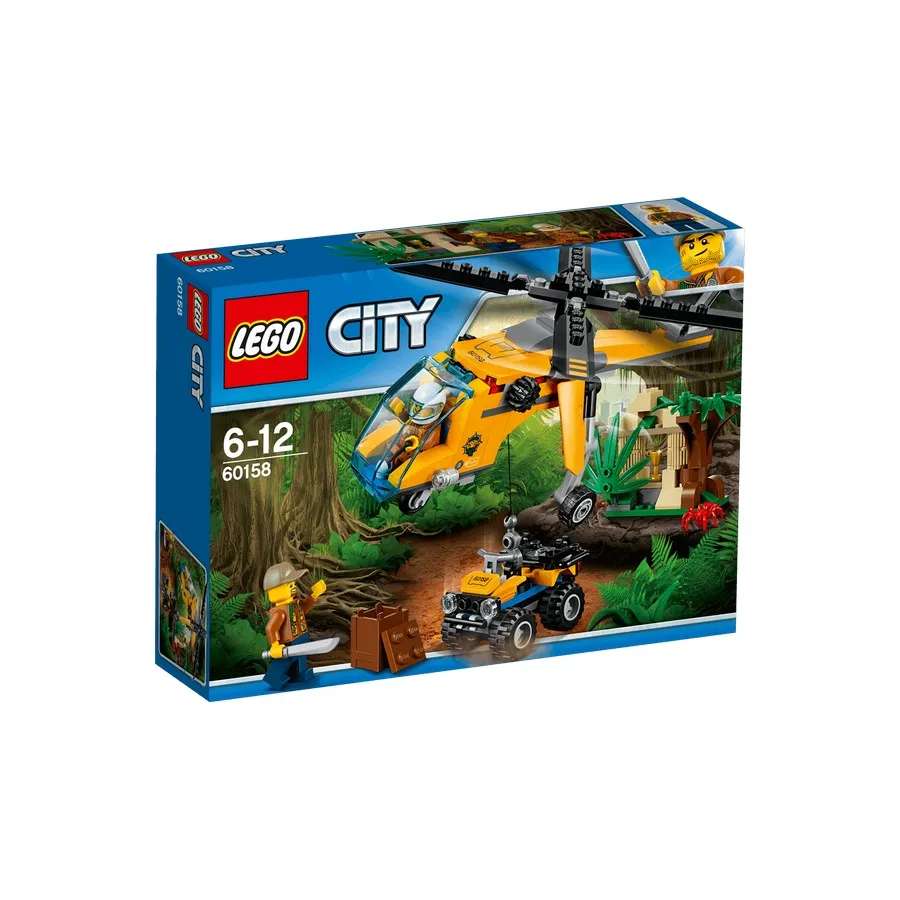 Конструктор LEGO CITY Грузовой вертолёт исследователей джунглей 60158 L|model building kits|model