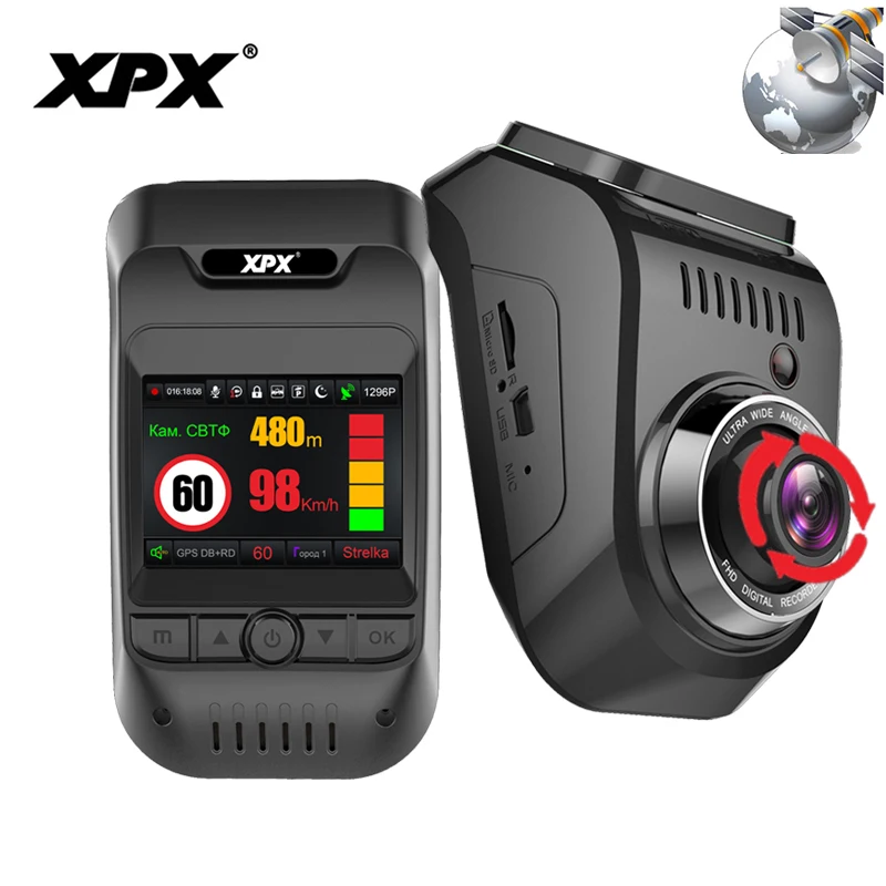 XPX G585 STR Видеорегистратор Автомобильный видеорегистратор 3 в 1 с GPS трекер радар