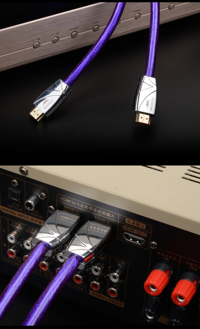 Энтузиаст HDMI 2.0b кабель 4 k@ 60Hz HDMI 2,0 кабель 18Gbs высокое качество посеребренный сердечник 1 м 5 м 10 м 15 м 20 м по длине HDMI кабель