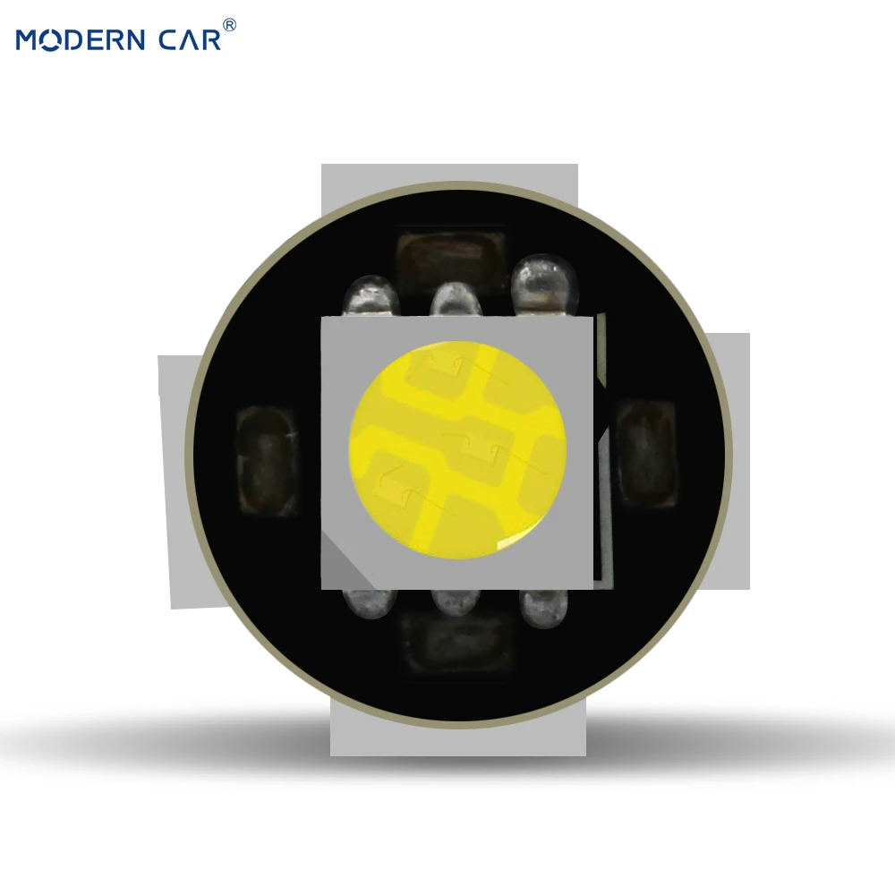 Современный Автомобиль 5050 T10 5SMD W5W LED габаритный фонарь парковки лампа 12V 6000K белый