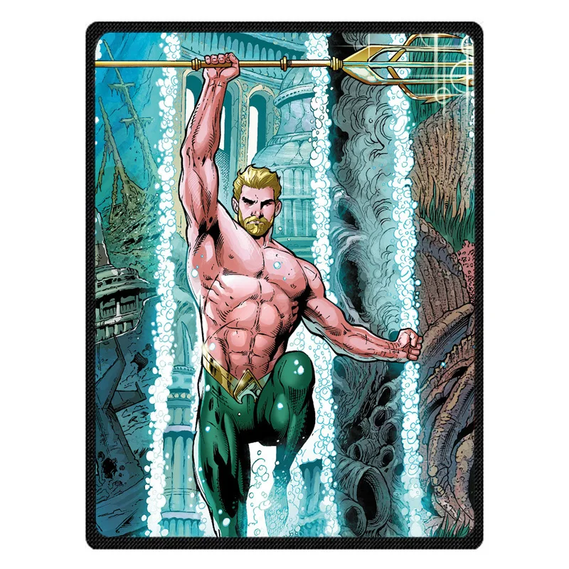 Aquaman теплое Флисовое одеяло супер мягкая фланелевая Манта для