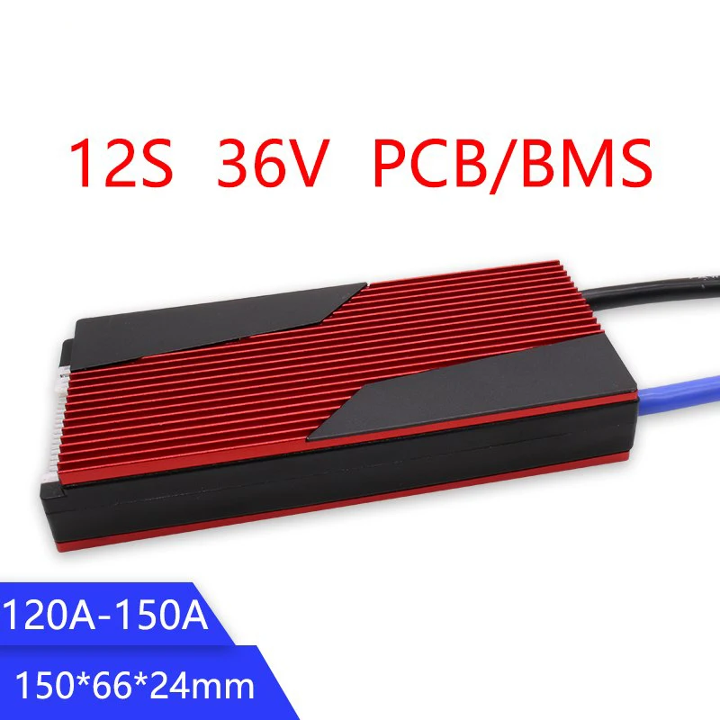 12S 120A 150A Waterproof BMS For Lifepo4 Battery With Same Port or Separate |