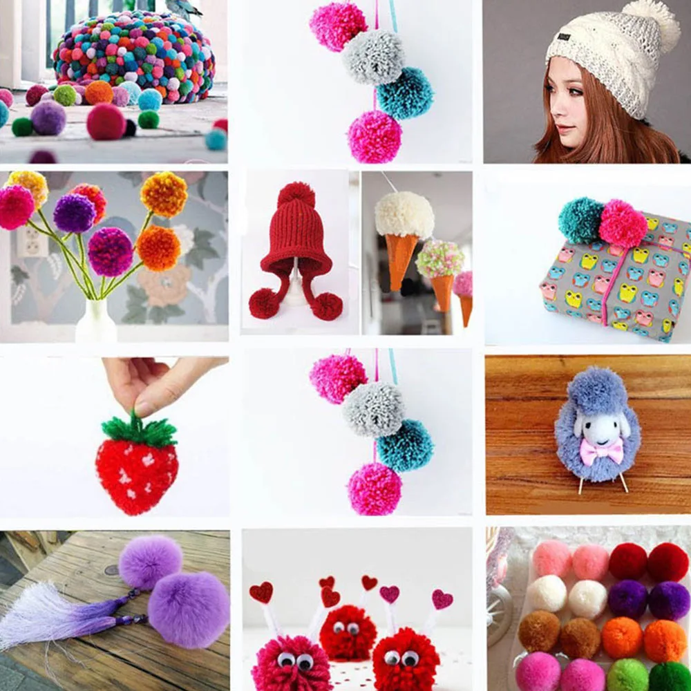 Набор помпонов для рукоделия набор Bommel Pom Maker клевер пушистый шар ткацкая игла