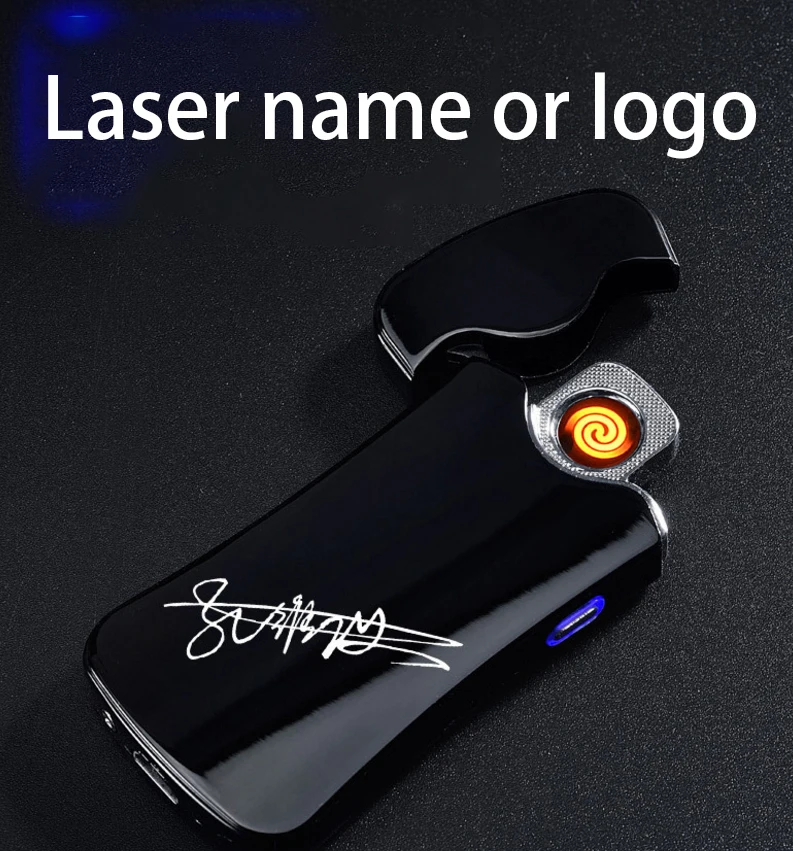 Вольфрамовая USB беспламенная зажигалка Электронная перезаряжаемая WilndProof может