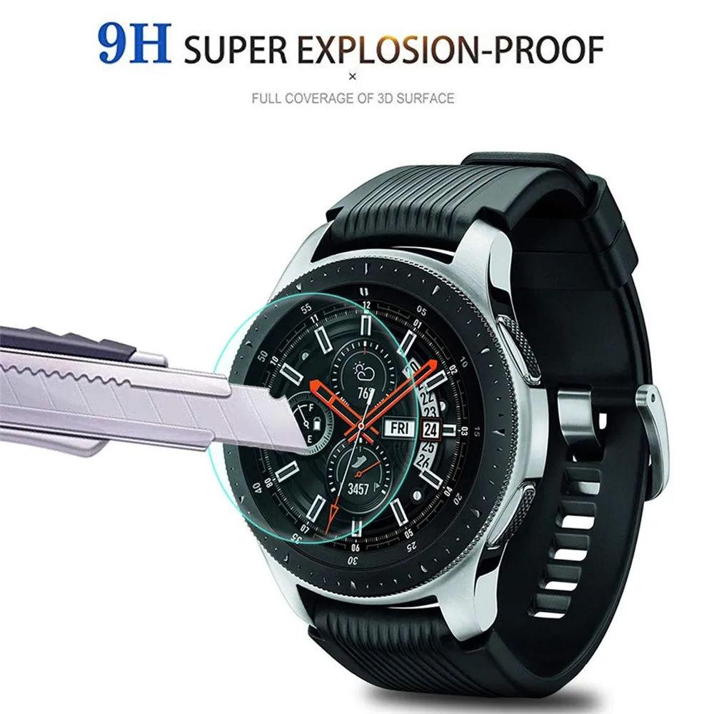 Защита экрана для Samsung Galaxy Watch 46 мм 42 9H закаленное стекло HD 2.5D защитная пленка