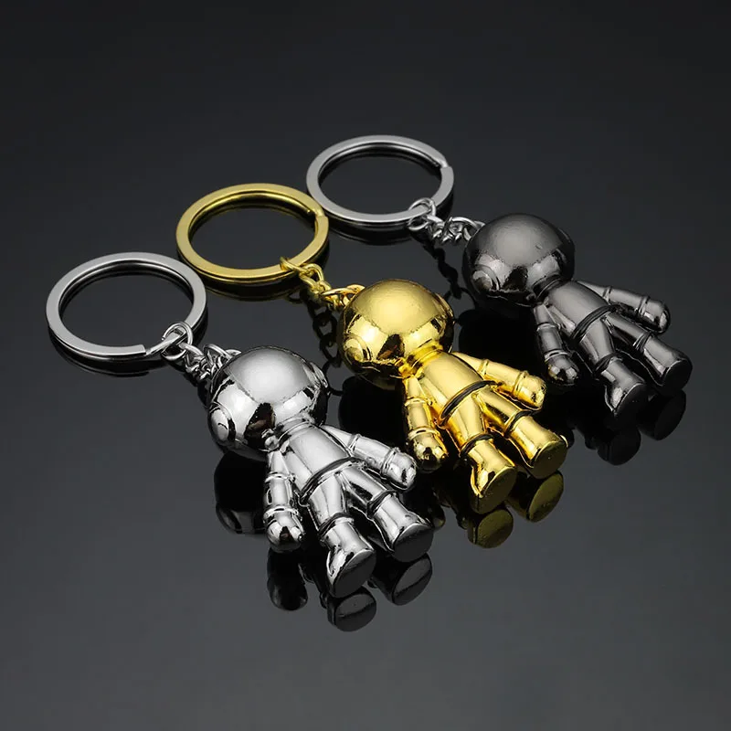 

NEW 3D Astronaut Keychain Space Robot Keychain Zinc Alloy Keychain Key Ring Pendant Gifts
