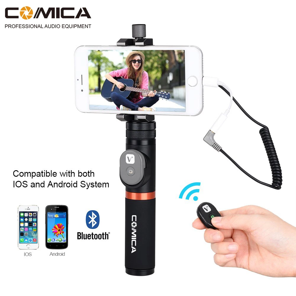 

Comica CVM-WS50(A) UHF 6 Channels Wireless Phone Lavalier Microphone System For Smartphone/DSLR Camera