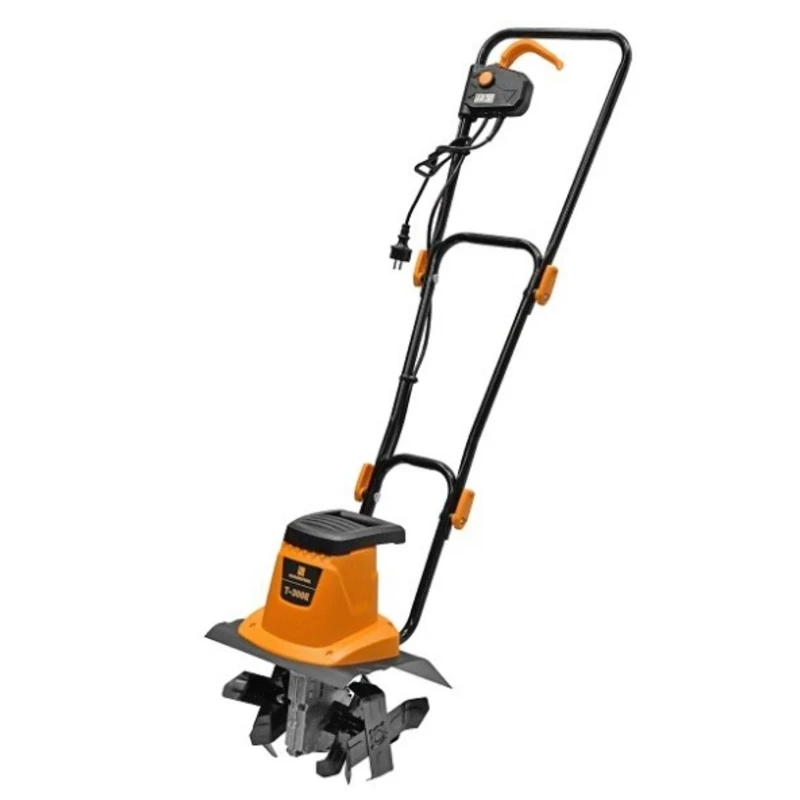 Mini electric cultivator CARVER T-300 E Walk-behind tractor Rotary cultivator Power cultivator Soil treatment Loosening the land