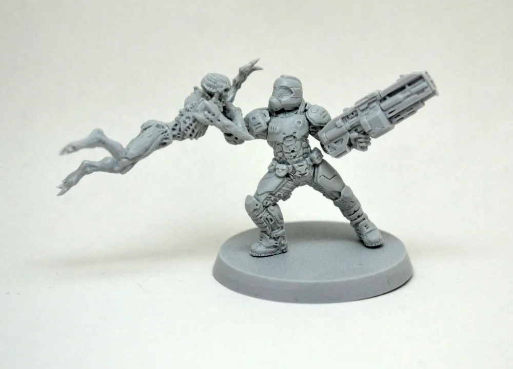 [Loong Way Miniatures] Klukva миниатюры Hell Crusader II 35 мм Полимерная миниатюра