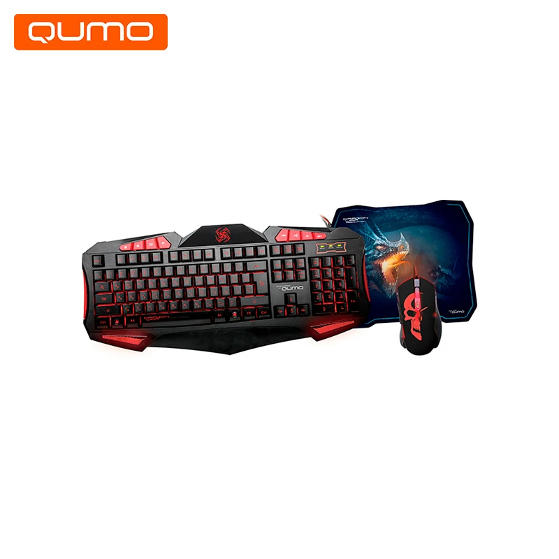 Игровой набор Клавиатура и Мышь Qumo Axe Strike | Компьютеры офис