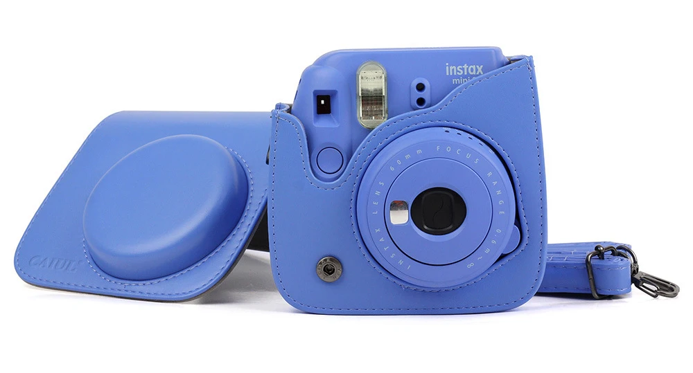 Мини-Камера Плечевой Ремень Сумки Чехол Конфеты цвета Кожи Для Fuji Fujifilm Instax Mini9 8
