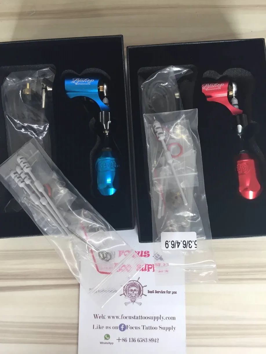 New Tattoo Machine Rotary Shader and Lining Gun Bishop Professional Style +tattoo grip Adjust the length of needle | Красота и