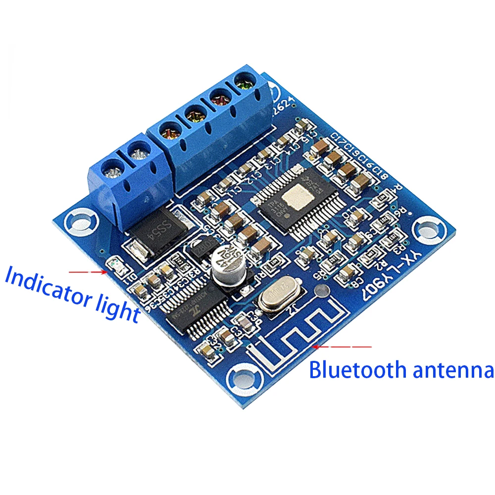 Плата усилителя мощности Tenghong TPA3116D2 Bluetooth 50 Вт * 2 модуль цифрового звука 0 каналов
