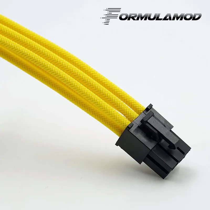 FormulaMod Fm-PCI6P-A, PCI-E 6Pin GPU удлинитель питания, материнская плата 18AWG 6Pin многоцветные соответствующие кабели расширения - Цвет лезвия: Yellow