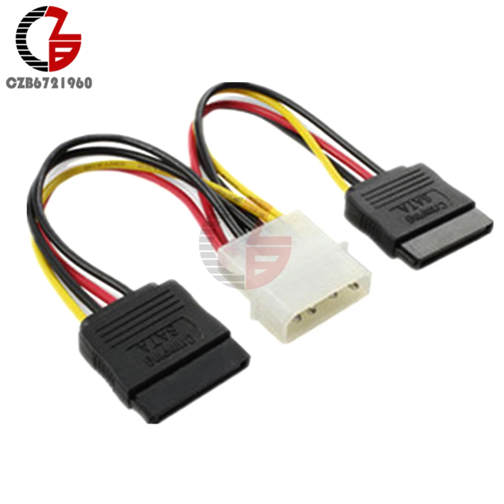4 Pin IDE/SATA Molex до 2 Serial ATA SATA Y сплиттер двойной жесткий диск SATA адаптер кабель Разъем