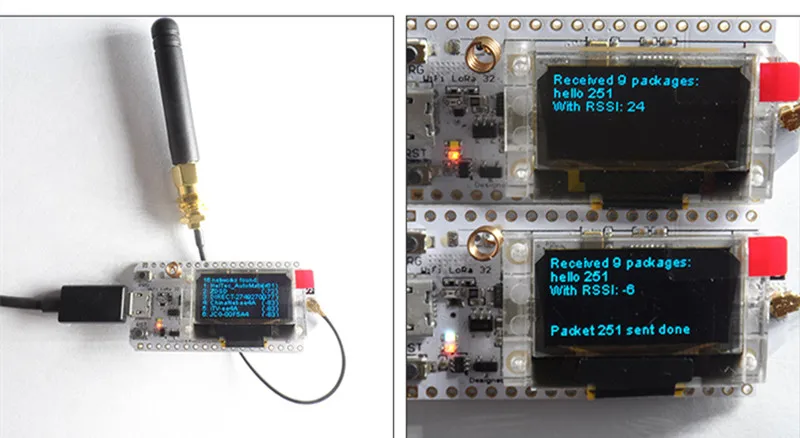 Обновленная плата разработки WIFI ESP32 Lora 32 V2 868 МГц 915 SX1276 LoRa 0 96 дюйма синий OLED