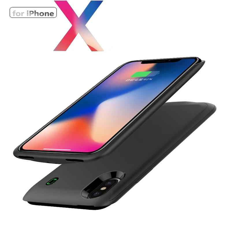 Для iphone Х Батареи Дело 4000 мАч Высокое Качество Тонкий зарядное устройство Чехол