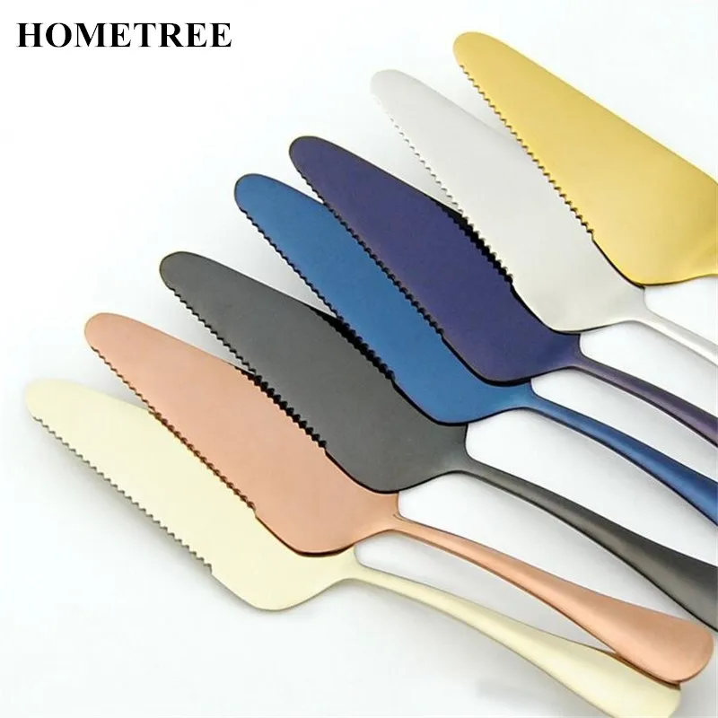 

HOMETREE Multicolor Stainless Steel Shovel Cutter Pizza Cake Cooking Tools Pastry Butter Knife Kitchen Baking Tool Gadgets H154