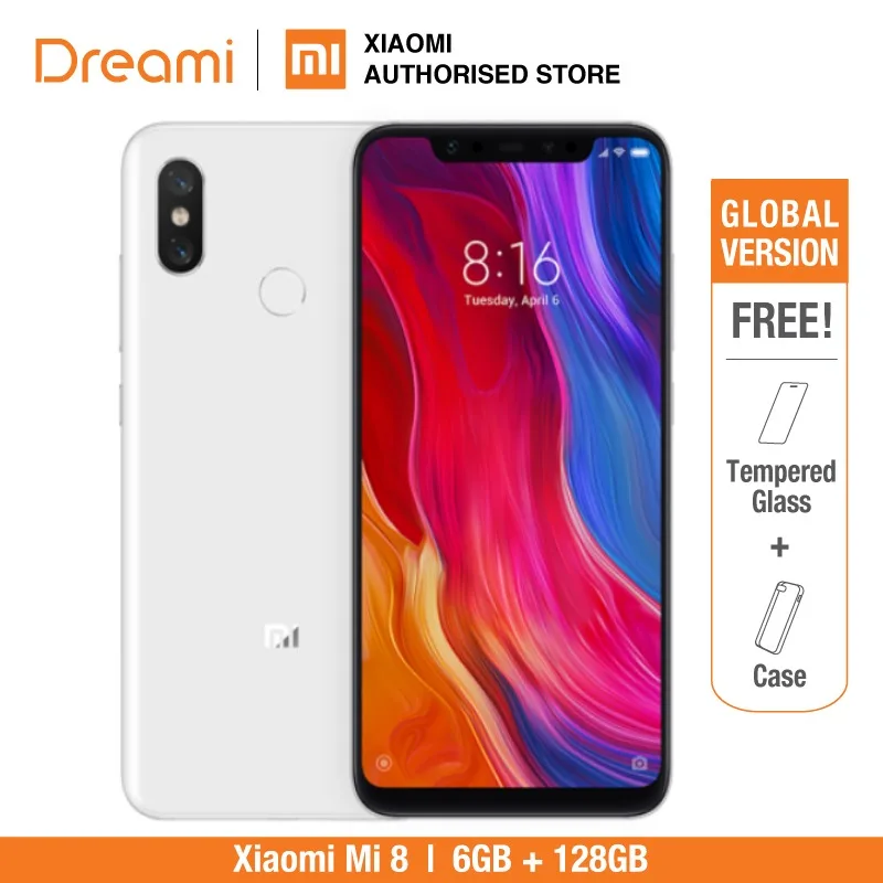 Глобальная версия Xiaomi Mi 8 128 ГБ (Новый и запечатанный)|Смартфоны| |