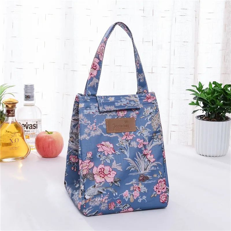 Insulation package Aluminium foil insulated Picnic lunch bag cartoon print women fashion warmer food keeper bag ice pack - Цвет: 6 PF