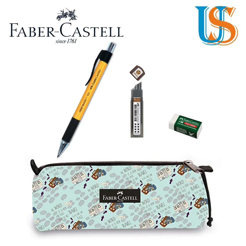 Faber Castel 5177000034 пенал с 1 шт. F. C. 0 5 механический карандаш + f. c. 188538 ластик Ф. С. перо 60
