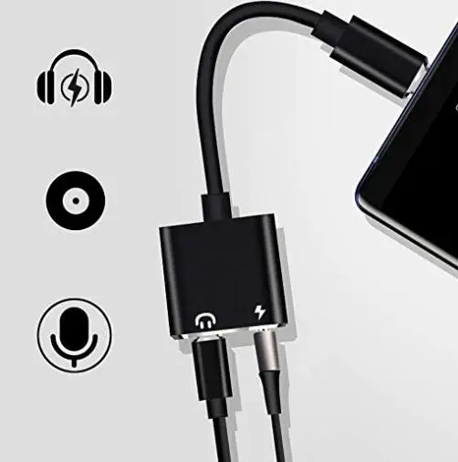 2 в 1 Type-C USB C до 3 5 мм AUX аудио разъем для наушников адаптер зарядное устройство