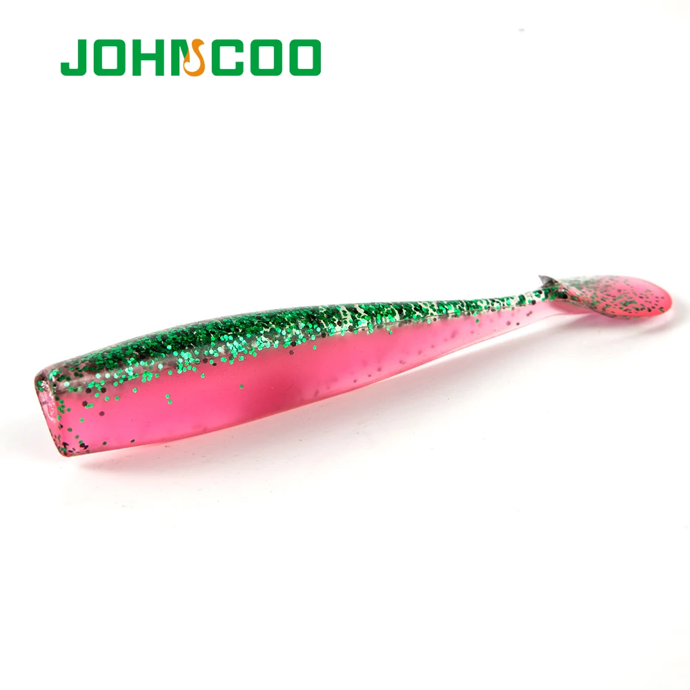 JOHNCOO рыболовные приманки Профессиональный приманка 4 шт. 100 мм 7 7g мягкие Пластик Шад червяк для ловли карпа
