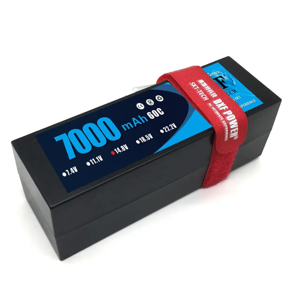 DXF Lipo 4S аккумулятор жесткий чехол 14,8 V 7000mAh 60C 120C AKKU для 1:8 1:10 RC автомобиль E Багги Truggy Грузовик Лодка вертолет Квадрокоптер