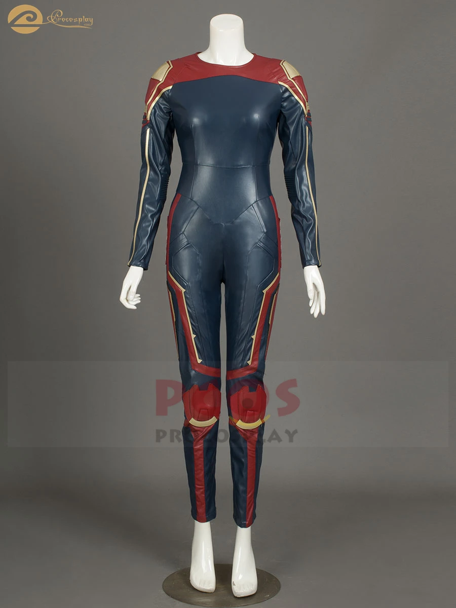 Про косплей Капитан Марв Carol Danvers Косплей Костюм Мисс костюм и обувь mp004077|Костюмы