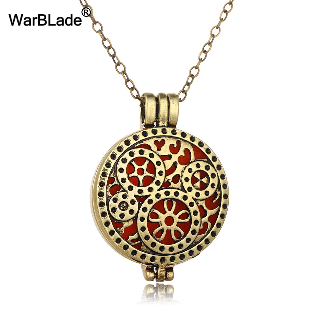 Винтажное ожерелье WarBLade в стиле панк медальон для ароматерапии подвеска духи