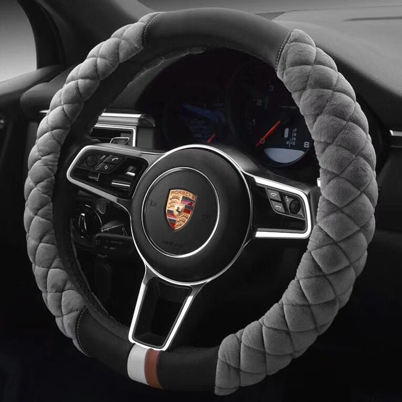CHIZIYO чехол рулевого колеса автомобиля зимние короткие плюшевые универсальная ручка для Cruz Fox Lavender Sylphy
