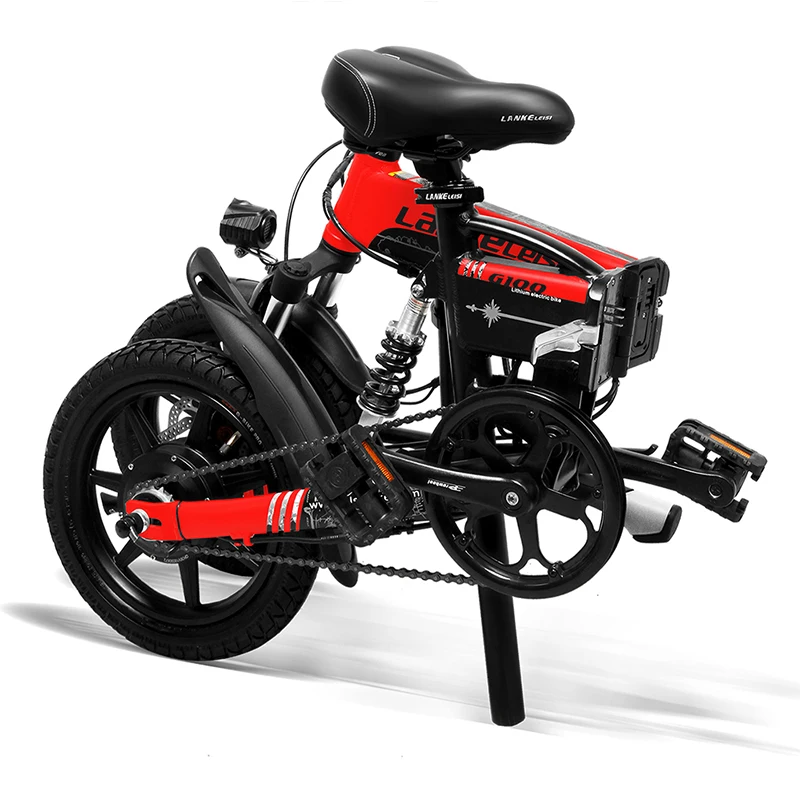 G100 Folding Electric City Bike 400W 36V 8.7AH 1Speed Disc Brakes Lightweight frame Front and rear double shock absorption | Спорт и