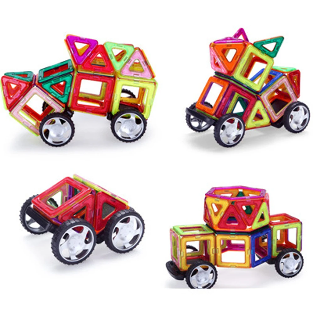 Магнитный мини-конструктор, 128 шт./набор, модель и строительные игрушки, пластиковые магнитные блоки, обучающие игрушки для детей, подарок от AliExpress RU&CIS NEW
