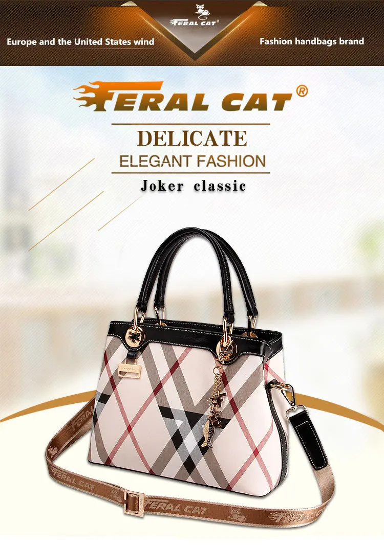 FERAL CAT женские модные сумки-мессенджеры дамские маленькие кожаные сумки через плечо сумки онлайн Горячая Распродажа