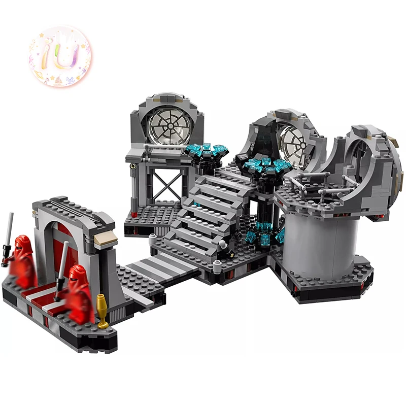 Legoings 75093 Star Series Death Final Duel Building Blocks Kit Подарочные игрушки для детей War 499 шт совместим